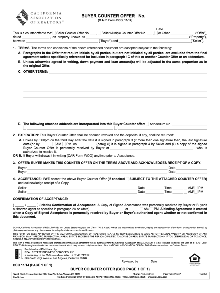 COUNTEROFFER  Form