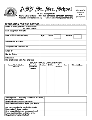 Teacher Interview Form