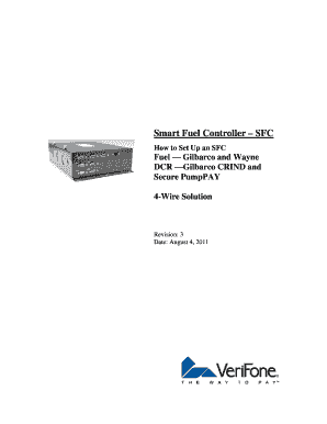 Verifone Smart Fuel Controller  Form