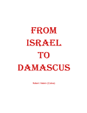 From Israel to Damascus PDF  Form