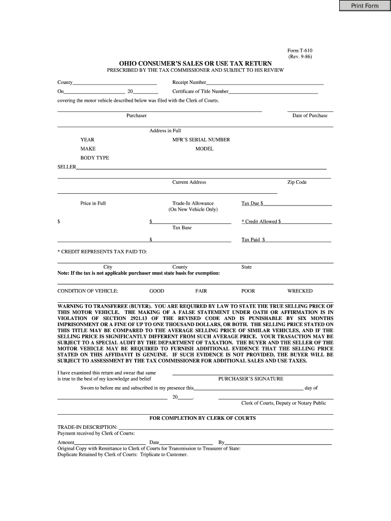  Fairborn Ohio Tax Form 1986-2024