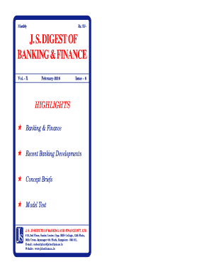 Banking Digest Monthly PDF  Form