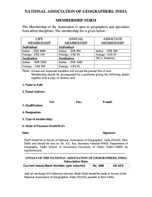 Nagi Membership  Form