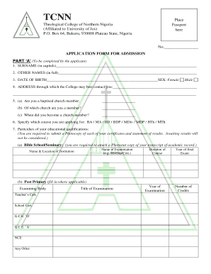 Tcnn School Fees  Form