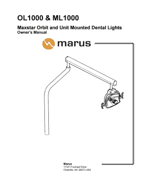Marus Dental Light Ol1000 115v  Form