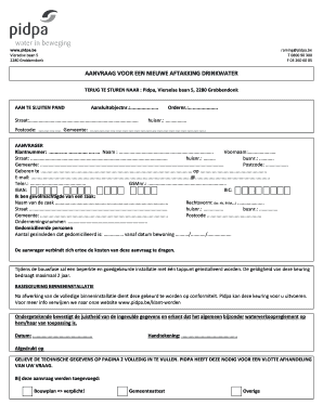 Pidpa Overname Document  Form
