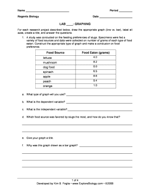 Graphing Lab Answer Key  Form