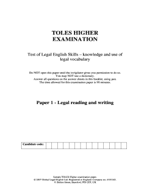 Toles Advanced Book PDF  Form
