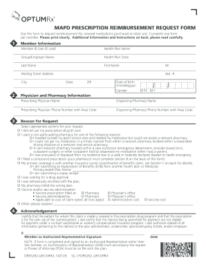 Prescription Drug Reimbursement Form PDF Prescription Drug Reimbursement Form MAPD