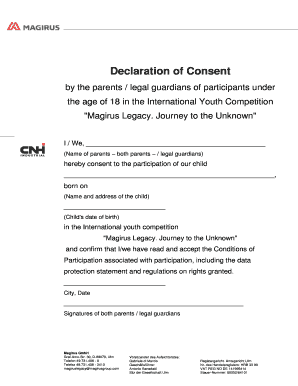Declaration of Consent Form