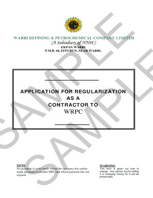 Wrpc Contractor Registration Forms