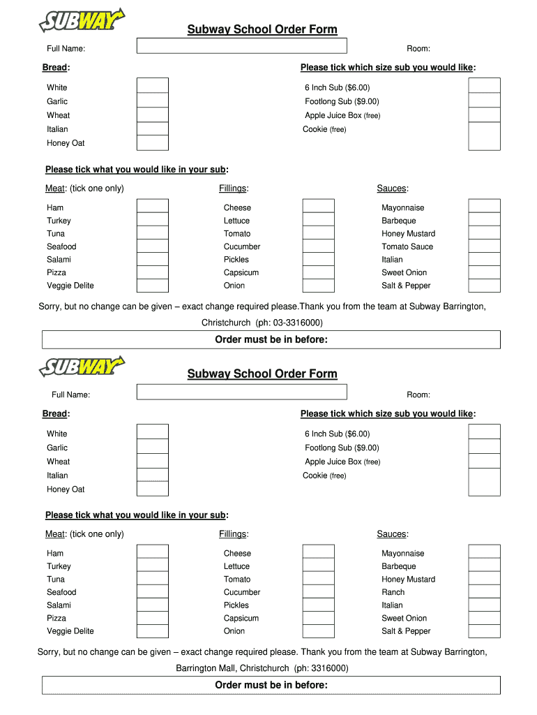 Sub Order from  Form