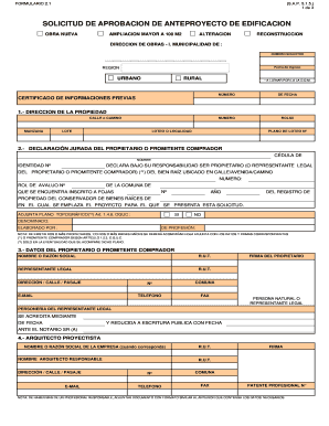 Solicitud De Anteproyecto  Form