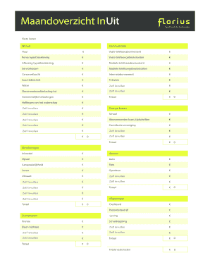 Inkomsten Uitgaven Formulier Downloaden