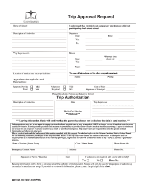 Field Trip Permission Form Nepean High School Ocdsb Nepeanhs Ocdsb