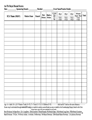 An Tir Royal Round Scoresheet Zateevnet Scores Sca  Form