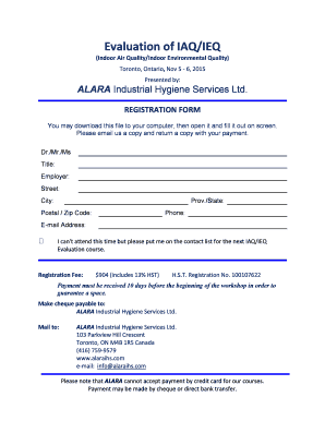 Alara Registration Form