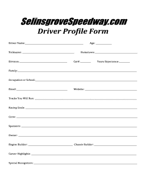 Family Profiling Form
