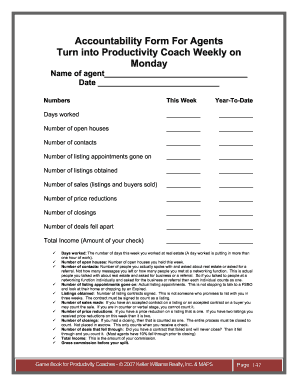 Accountability Form