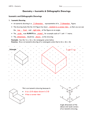 Isometric Drawing Exercises with Answers PDF  Form