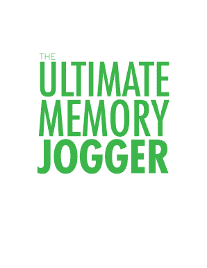 Memory Jogger List  Form