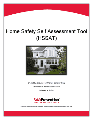 Home Safety Self Assessment Tool PDF  Form