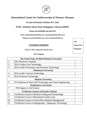 Frontier Lifeline College  Form