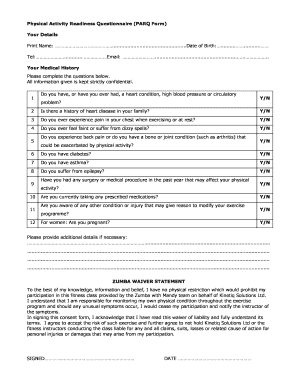 Parq PDF  Form