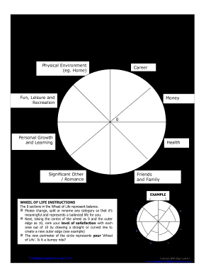 Leaders Building Leaders Adding Value to Individuals and Organizations NAME DATE the Wheel of Life Zig Ziglar Physical Environme  Form