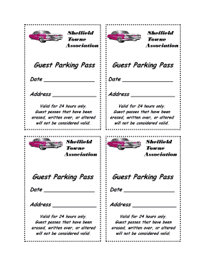 Guest Parking Pass Guest Parking Pass Guest Sheffield Towne!  Form