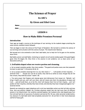 Abc of Prayer PDF  Form