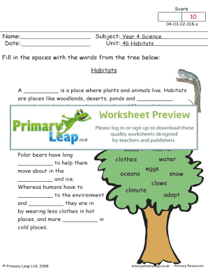 Primary Leap  Form