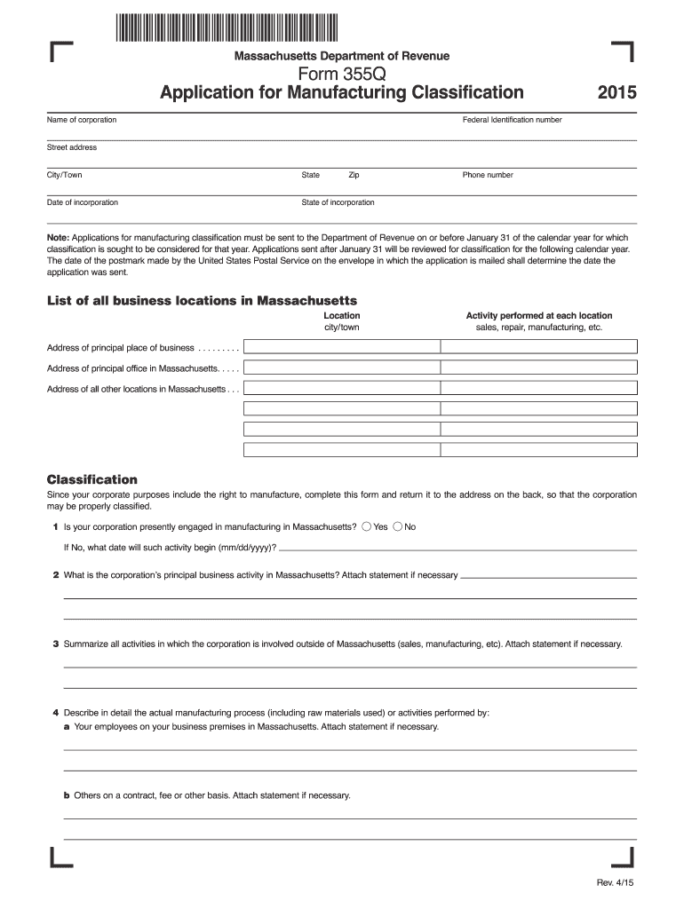 Get and Sign Form 355q 2015-2022