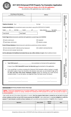 Enhanced Star Nassau County 18 Form