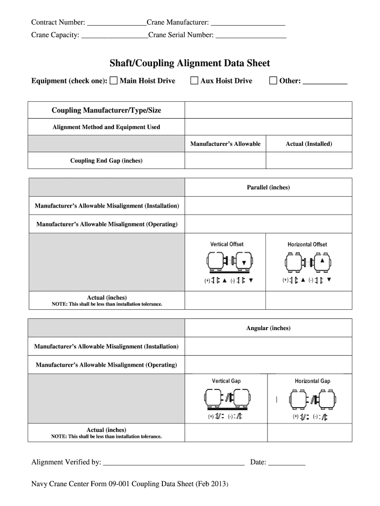  Pump Alignment Form 2013-2024