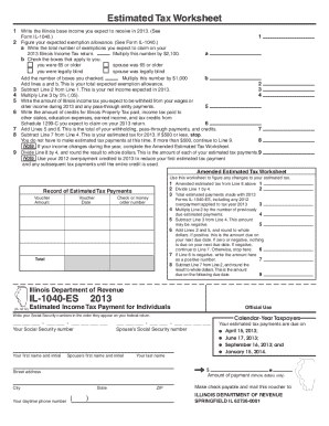 Il1040es  Form