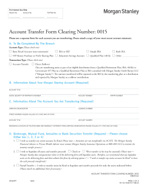 Morgan Stanley Dtc Number  Form