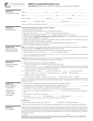 PlanMember Services 403b Distribution Form
