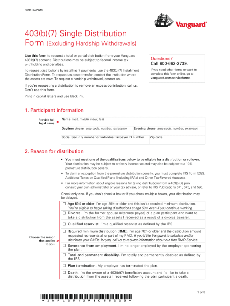  Vanguard Hardship Withdrawal Form 2011