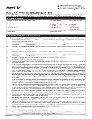  NON ERISA 403b Withdrawal Request Form 2011