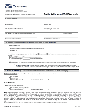 Transamerica Surrender Form