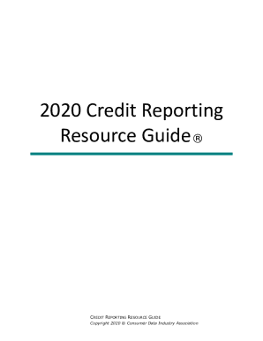 Credit Reporting Resource Guide  Form