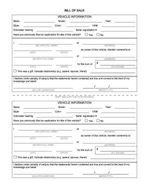 sale bill template form fill out and sign printable pdf template signnow