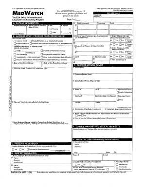 Medwatch Form