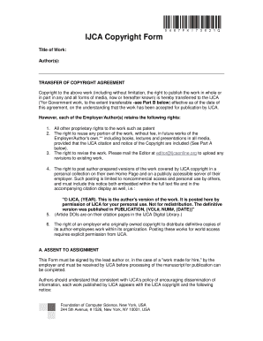 Copyright Transfer Form