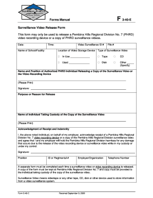 Video Surveillance Consent Form California