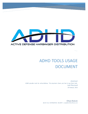 ADHD Tools Usage Document 01 Setting Up Your Environment  Form