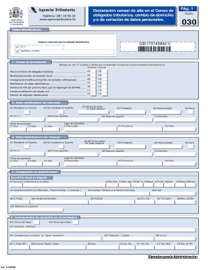 Modelo 030 PDF  Form