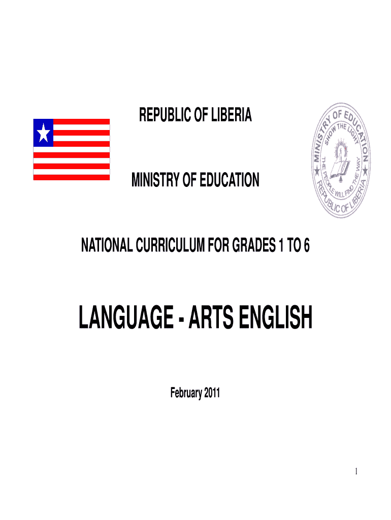 Liberia English Curriculum PDF  Form