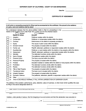 How to Fill Out Certificate of Assignment  Form